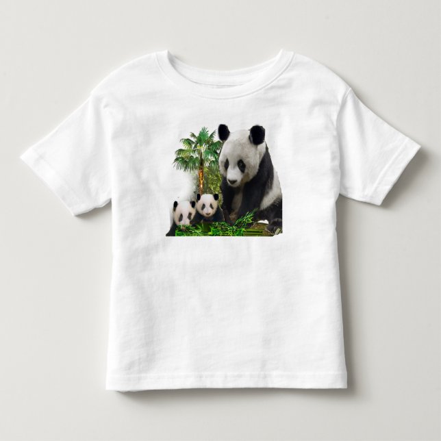 Kinder-Panda-Bär Kleinkind T-shirt (Vorderseite)