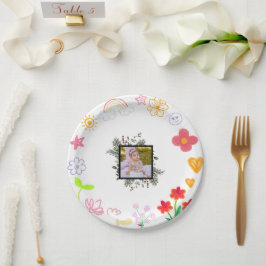 Kinder Party Teller Gelb und Lila