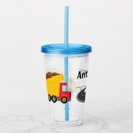 Kinder passen den Baustil-Akryltumbler an Acryltrinkbecher
