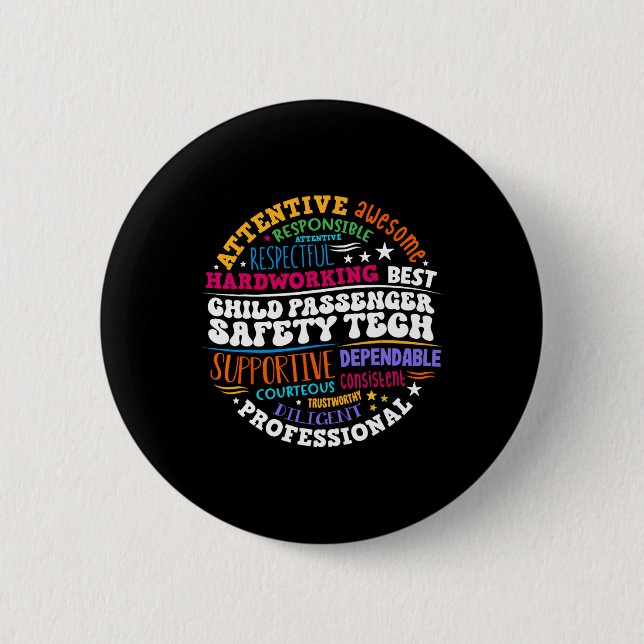 Kinder-Penger-Sicherheitstechniker  Button (Vorderseite)