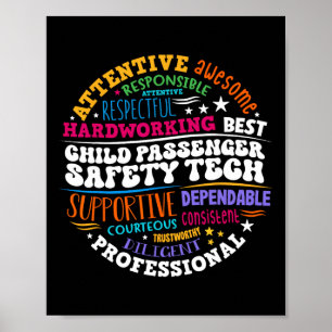 Kinder Penger Sicherheitstechniker Poster