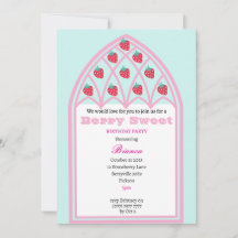 Kinder Personalisiert Berry Sweet Party Einladung