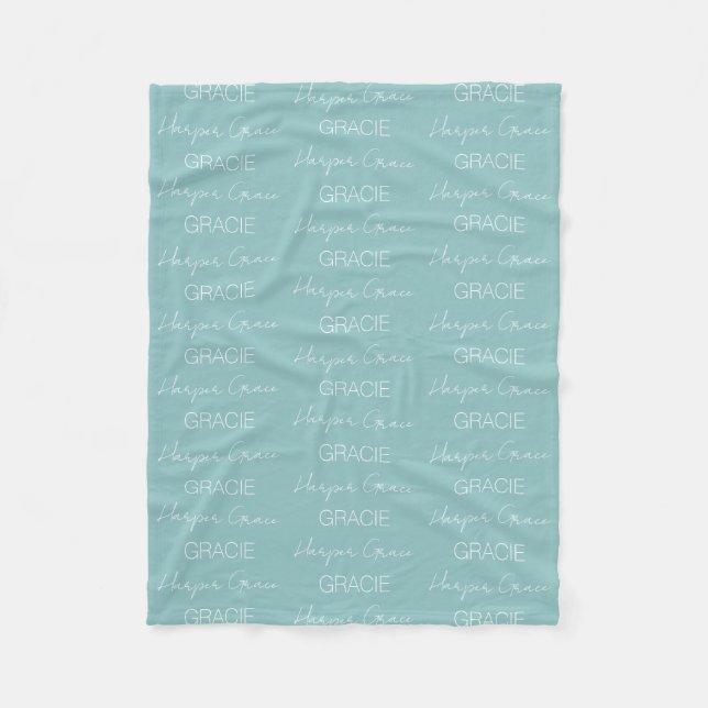 Kinder Personalisiert Name Fleece Blanket (Vorderseite)