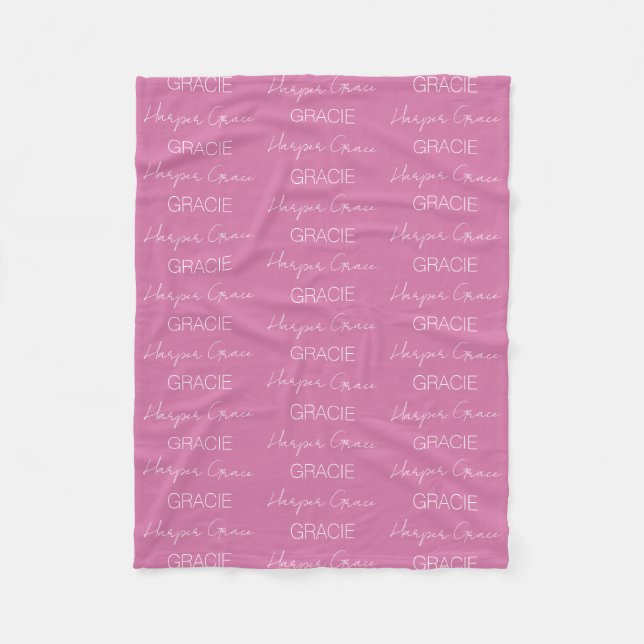 Kinder Personalisiert Name Fleece Blanket (Vorderseite)