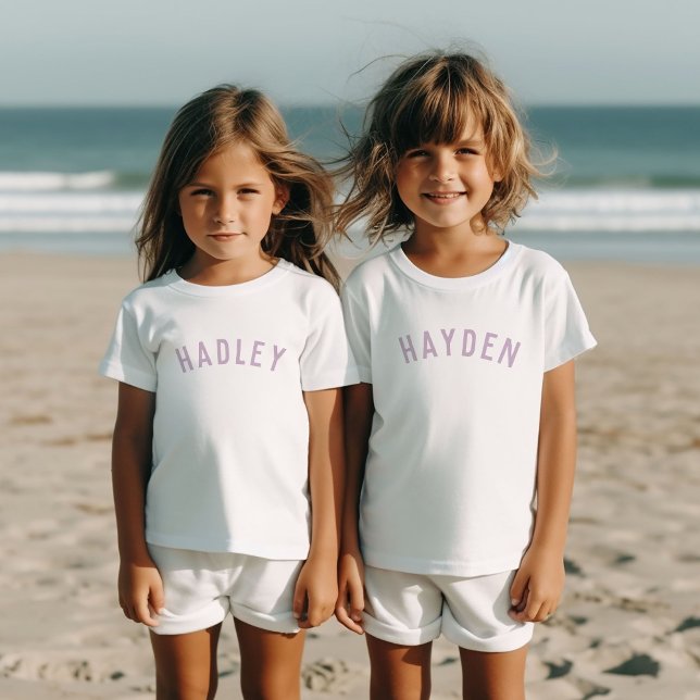 Kinder Personalisiert Name T-Shirt | Altrosa (Von Creator hochgeladen)