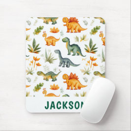 Kinder Personalisiert Niedlicher Dinosaurier Mousepad
