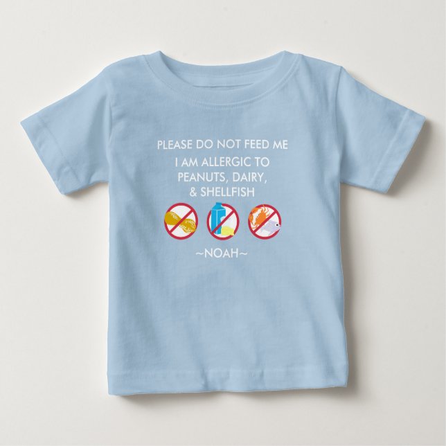 Kinder personalisierte Erdnuss, Ei-u. Baby T-shirt (Vorderseite)