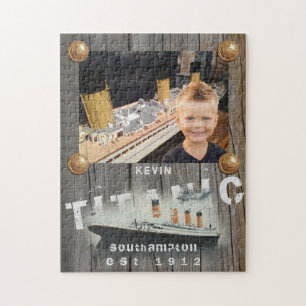 Kinder Personalisiertes Foto Rustikales Titanic Puzzle