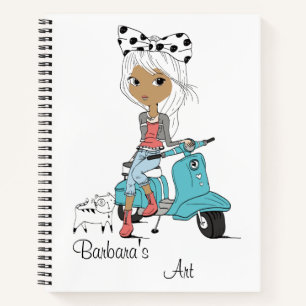 Kinder Personalisiertes Sketch-Notebook Notizbuch