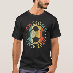 Kinder Phantastisch seit 2010 12. Geburtstag Fußba T-Shirt
