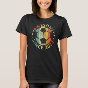Kinder Phantastisch seit 2013 9. Geburtstag Fußbal T-Shirt