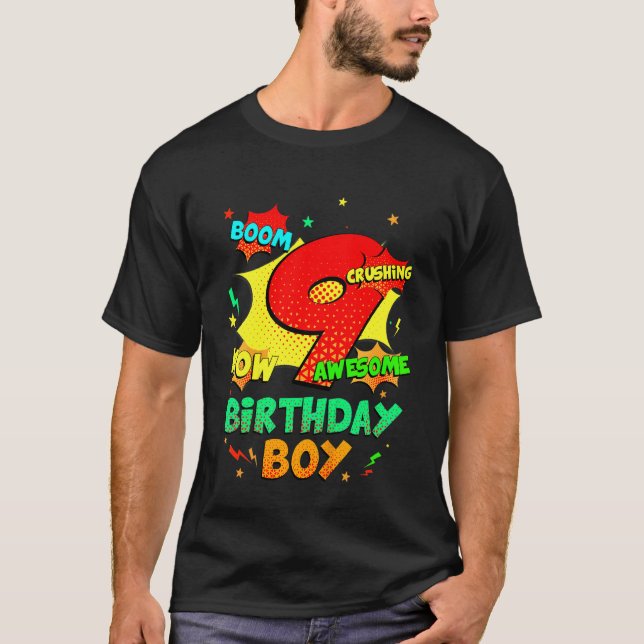 Kinder Phantastisch seit 2013 Comic Style 9 Jahre  T-Shirt (Vorderseite)