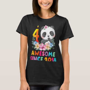 Kinder Phantastisch seit 2018 4. Geburtstag 4 Jahr T-Shirt