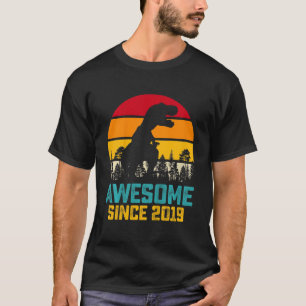 Kinder Phantastisch seit 2019 Dinosaurier 3 Jahre T-Shirt