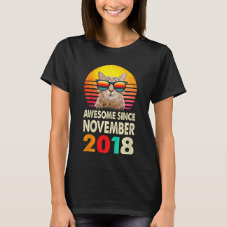 Kinder Phantastisch seit November 2018 4. Geburtst T-Shirt