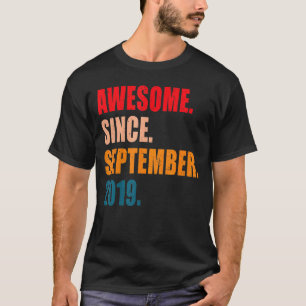 Kinder Phantastisch seit September 2019 3 Jahre al T-Shirt