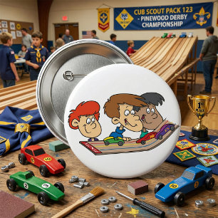 Kinder-Pinewood-Derby-Autorennen Button