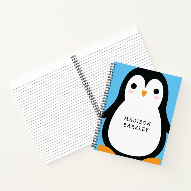 Kinder Pinguin Niedlich Notizbuch (Innenseite)