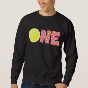 Kinder Pink Lemonade First Birthday Party Baby Gir Sweatshirt