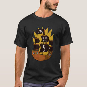 Kinder Pirate 5. Geburtstag Jungen 5 Jahre Piraten T-Shirt