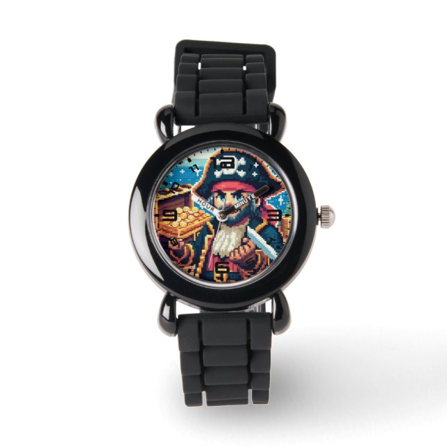 Kinder Pirate Watch Armbanduhr (Vorderseite)