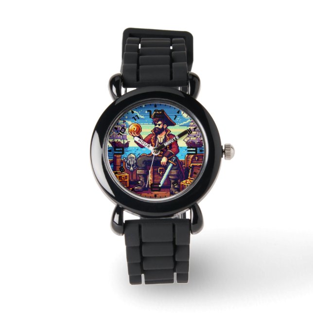 Kinder Pirate Watch Armbanduhr (Vorderseite)