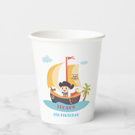Kinder Piratenschiff Geburtstagsparty Pappbecher