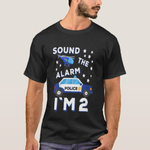 Kinder Polizei Helikopter Sound der Alarm Ich bin T-Shirt