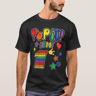 Kinder Pop 1 Geburtstag Mädchen Jungen 1 Jahr T-Shirt