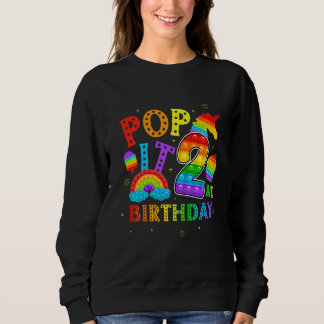 Kinder Pop 2. Geburtstag 2 Jahre Party für Sweatshirt
