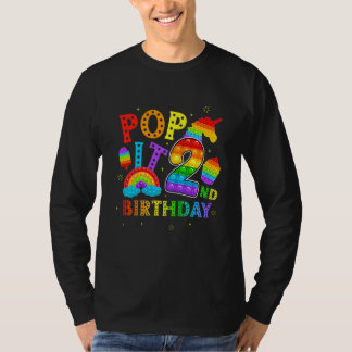Kinder Pop 2. Geburtstag 2 Jahre Party für T-Shirt