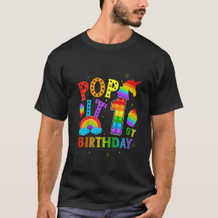 Kinder Pop Es 1. Geburtstag 1 Jahr Poppen Party fü T-Shirt