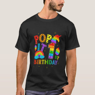 Kinder Pop Es 1. Geburtstag 1 Jahr Poppen Party fü T-Shirt