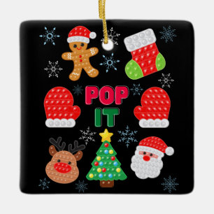 Kinder Pop Weihnachtsblase Weihnachtsbaum Keramikornament