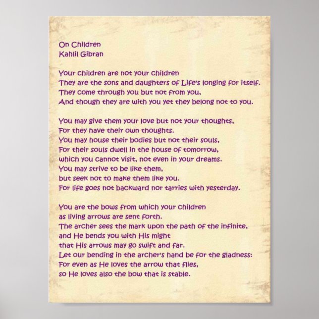 Kinder Poster (Vorne)