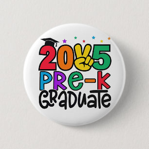 Kinder Pre-K Grad 2025 Preschool Prek Abschluss Button