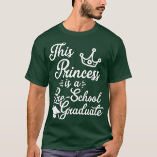 Kinder-PreSchool-Abschluss-Geschenk für Mädchen T-Shirt