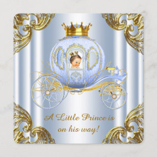 Kinder Prinz Royal Carriage Prinz Baby Shower Einladung