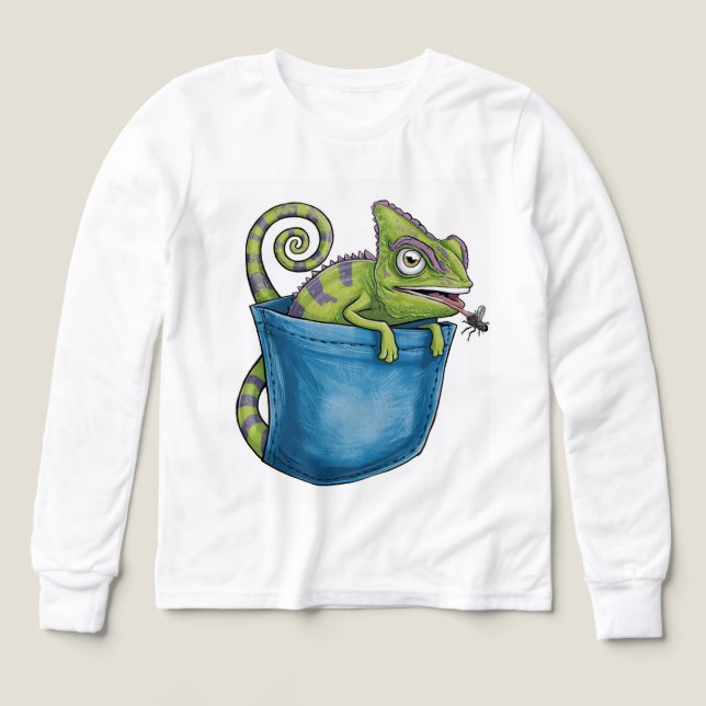 🦎 Kinder Pullover – Coole Eidechse | Tiermotiv Sw (Design Vorderseite)