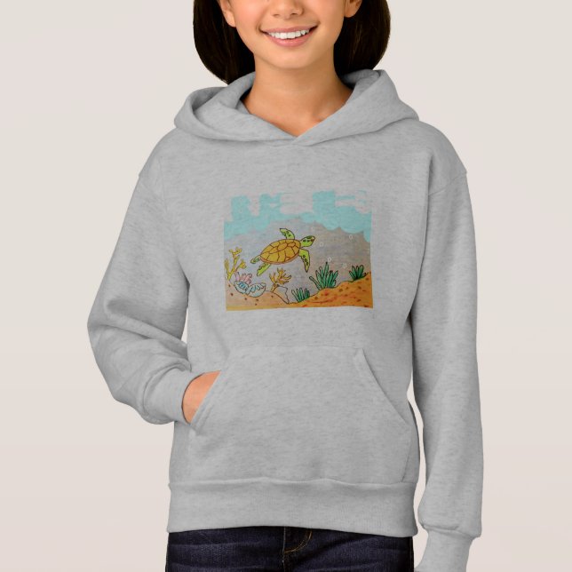 KINDER PULLOVER HOODIE - MEERKÜHLSCHRANK (Vorderseite)