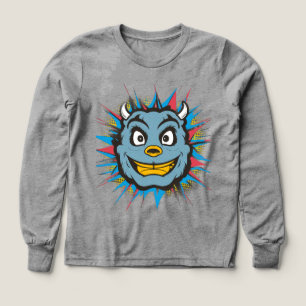 👹 Kinder Pullover – Lustiges Monster Gesicht