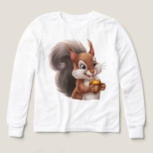🐿️ Kinder Pullover – Süßes Eichhörnchen Motiv