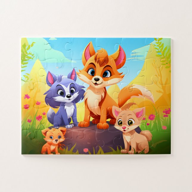 Kinder-Puzzle Puzzle (Horizontal)