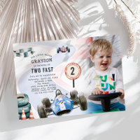 Kinder Race Car 2. Geburtstag Party Foto