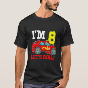 Kinder Race Car 8. Geburtstag Junge 8 Rennfahrer T-Shirt