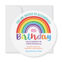 Kinder Rainbow Birthday Party Hübsche Girls
