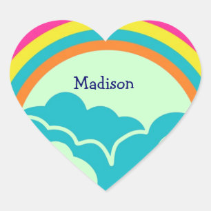 Kinder Rainbow Heername Stickers
