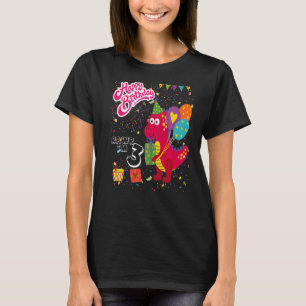 Kinder Rawr I m 3. Geburtstag Rex Dinosaur Party T-Shirt