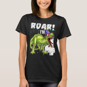 Kinder Rawr I m 4 4. Geburtstag Dinosaurier Boys D T-Shirt
