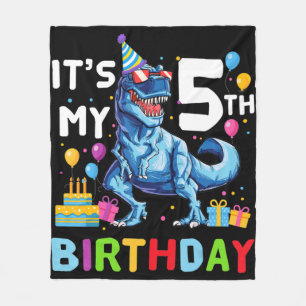 Kinder Rawr Ich bin 5. Geburtstagsparty T Rex Dino Fleecedecke